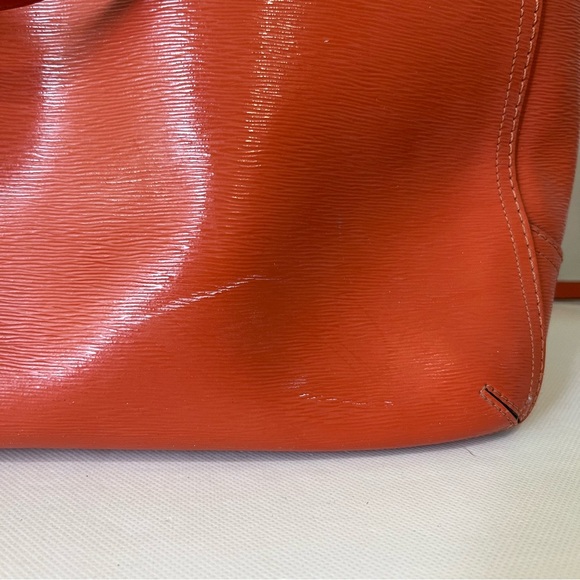 Coach Blair Poppy Texture Orange Tote Bag 25042 - Picture 3 of 13